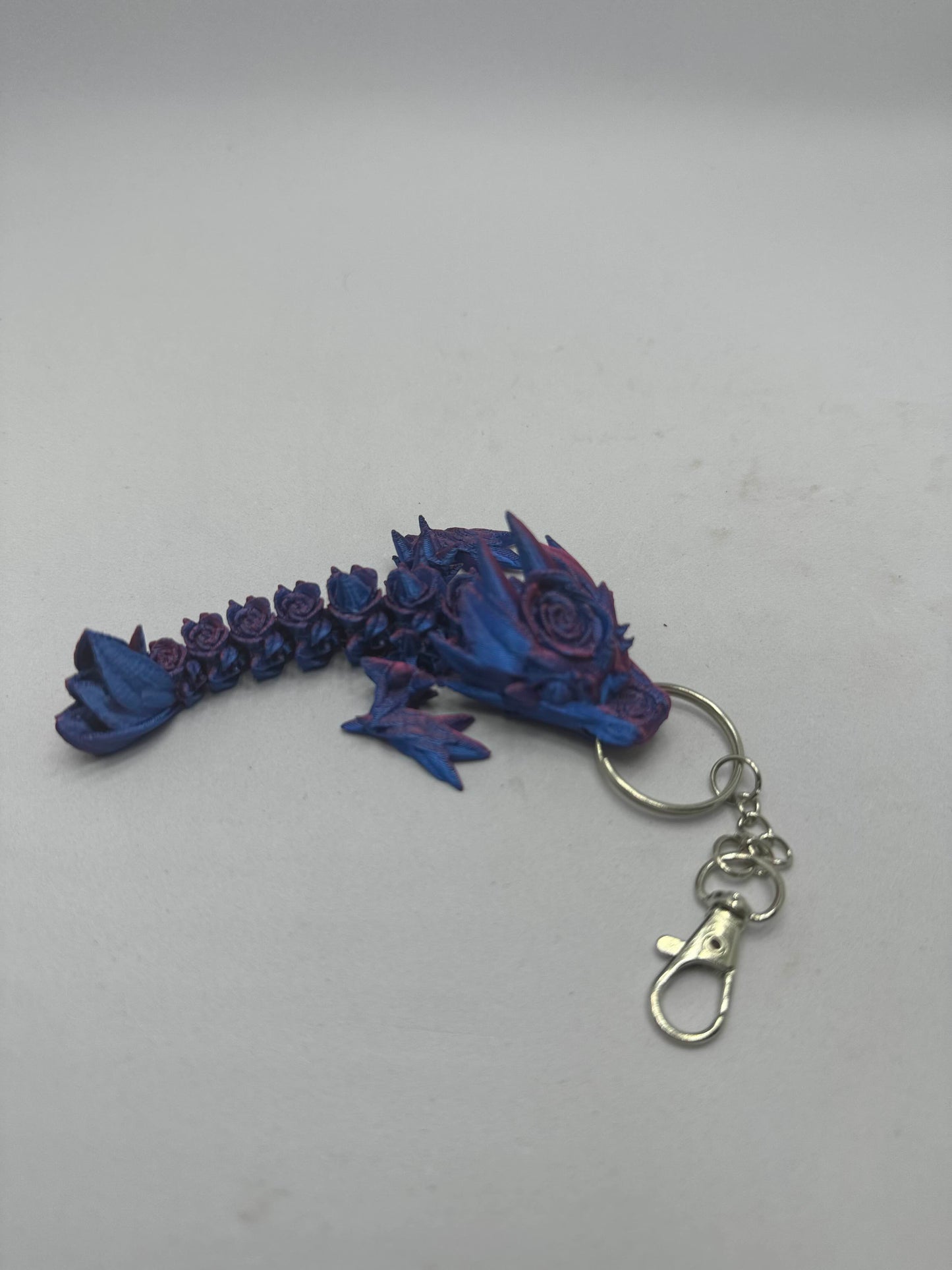 Rose Dragon keychain