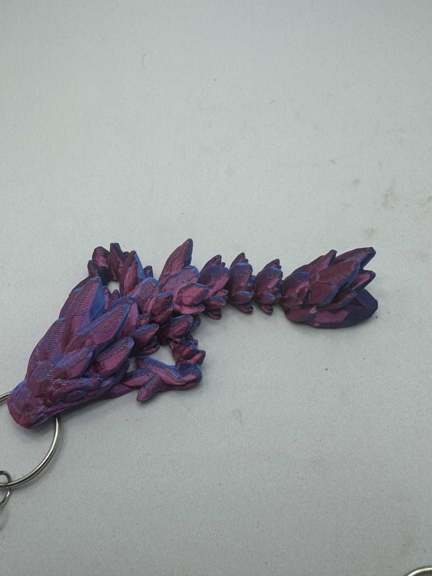 Gem Stone Dragon Keychain