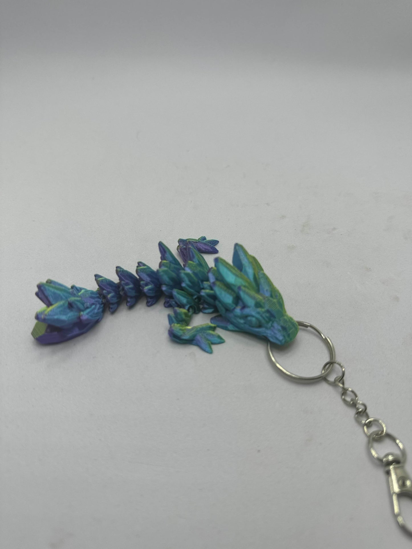 Gem Stone Dragon Keychain