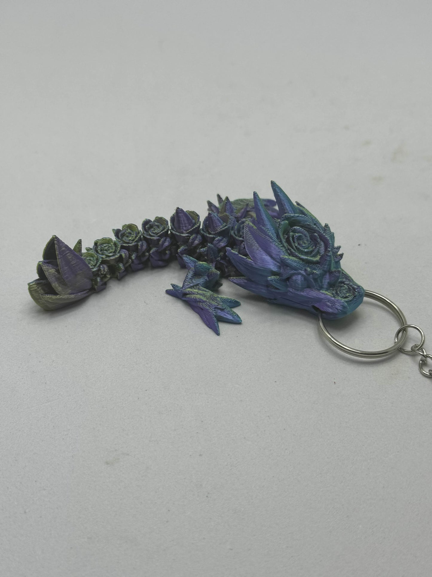 Rose Dragon keychain