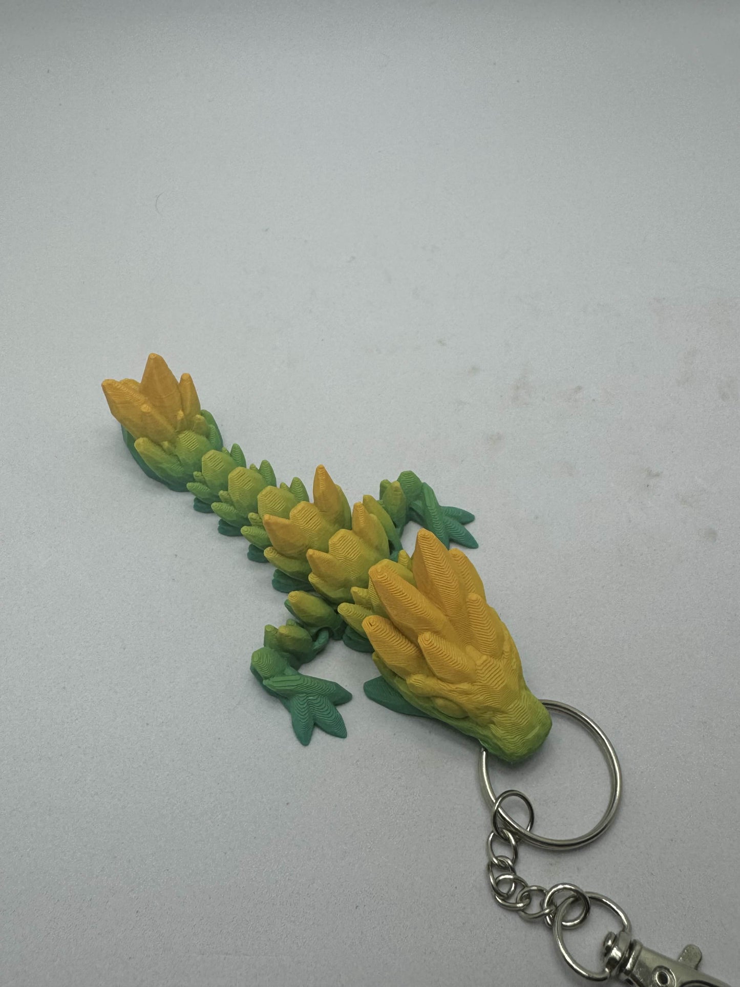 Gem Stone Dragon Keychain