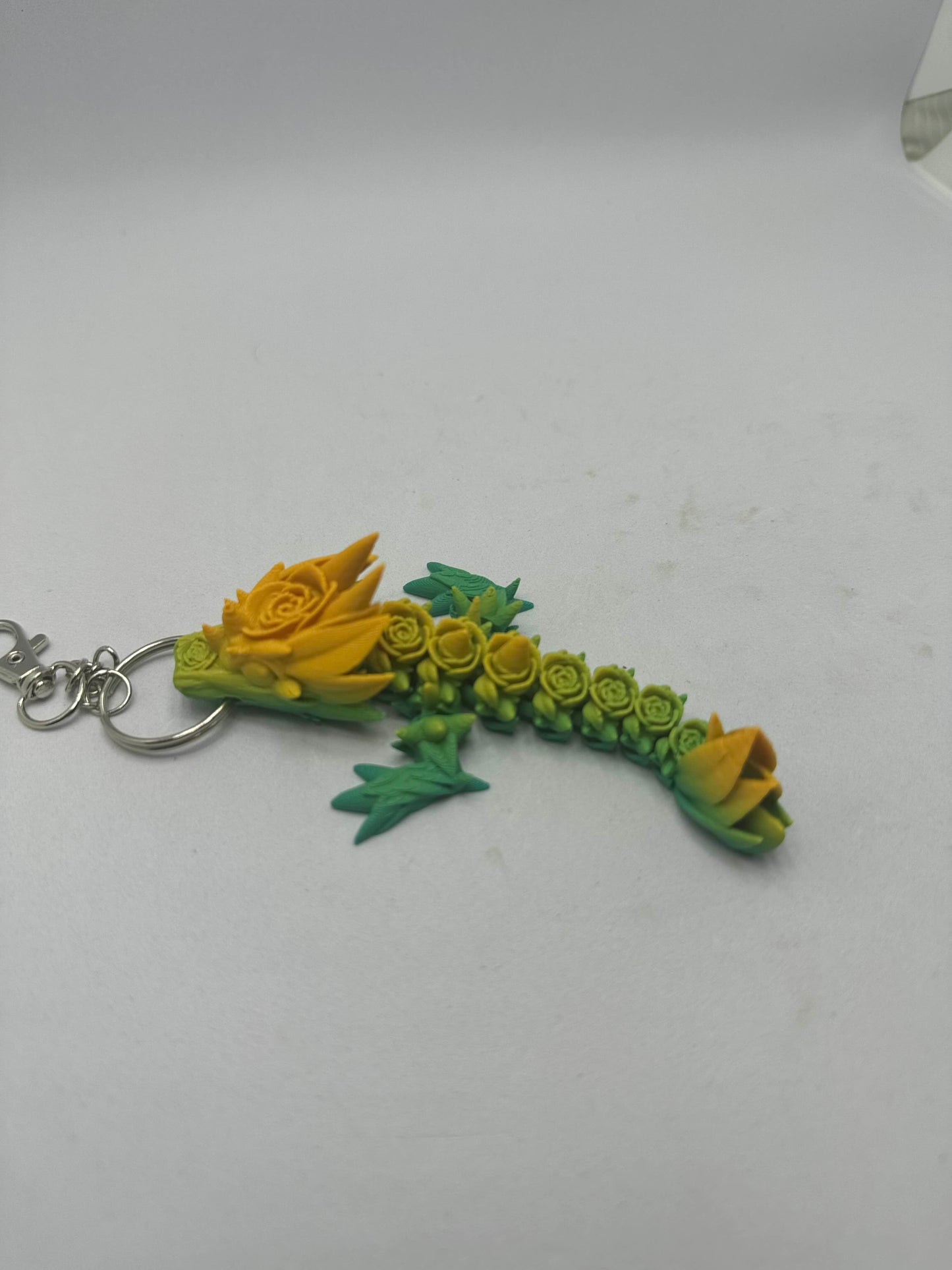 Rose Dragon keychain