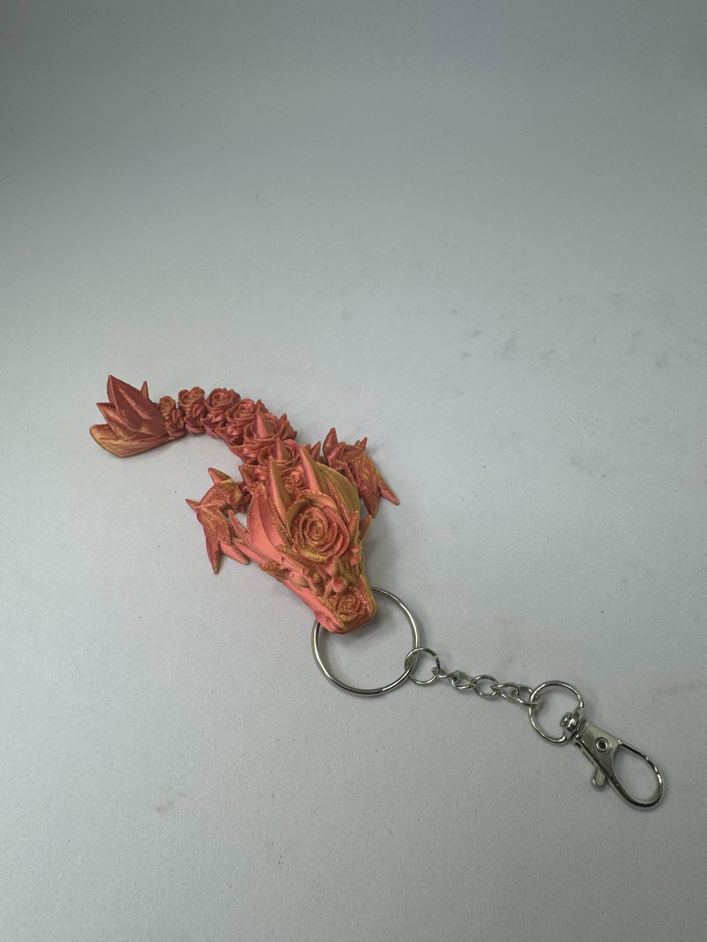 Rose Dragon keychain