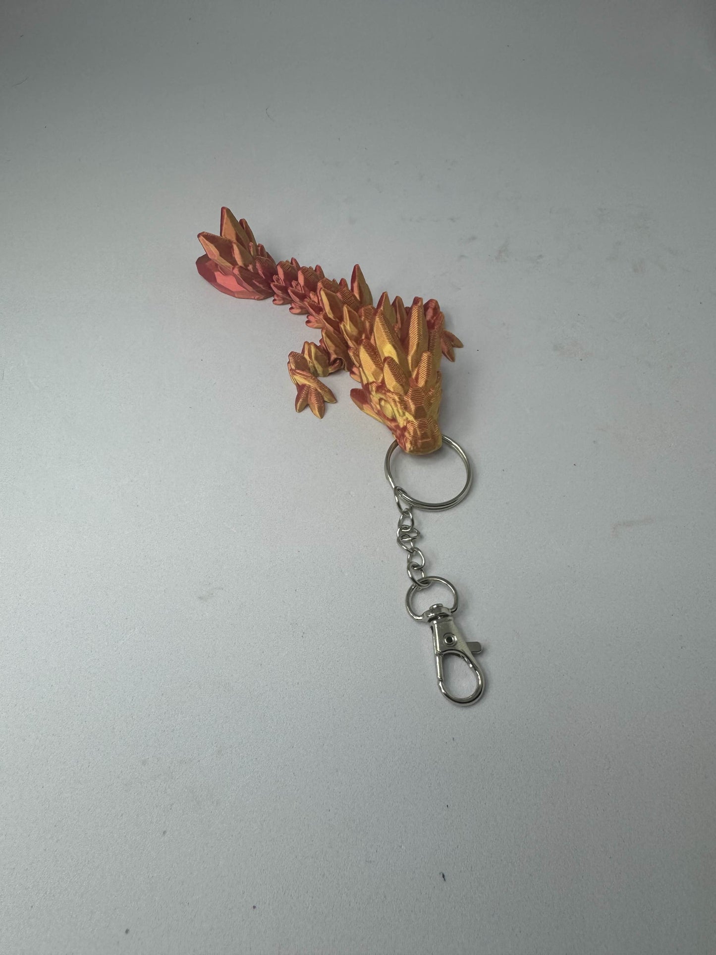 Gem Stone Dragon Keychain