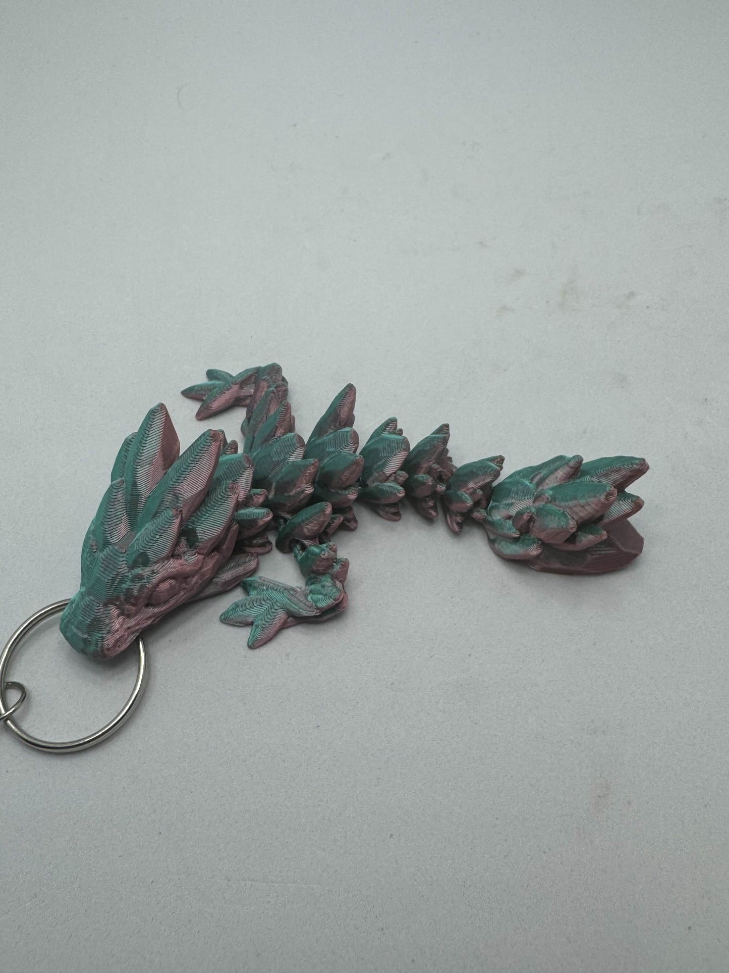 Gem Stone Dragon Keychain