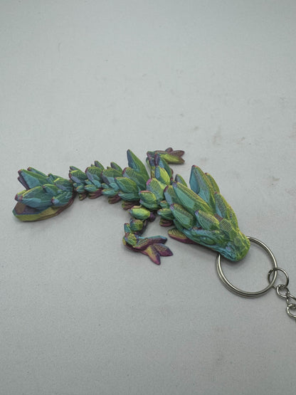 Gem Stone Dragon Keychain
