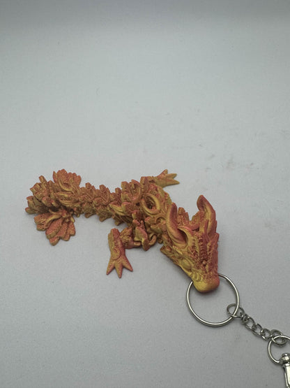 Autumn Dragon Keychain