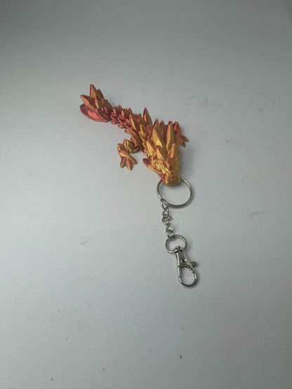 Gem Stone Dragon Keychain