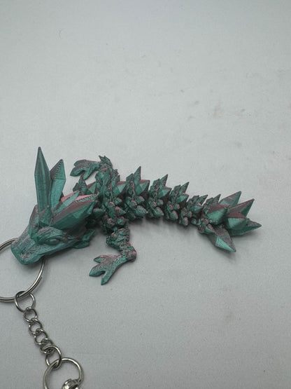 Crystal Dragon Keychain